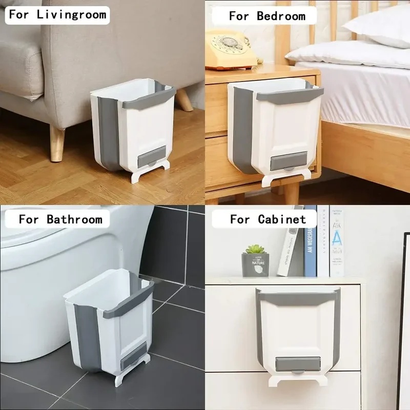 Wall‑Mounted Slim Collapsible  - Commercial Kitchen Bin review and price