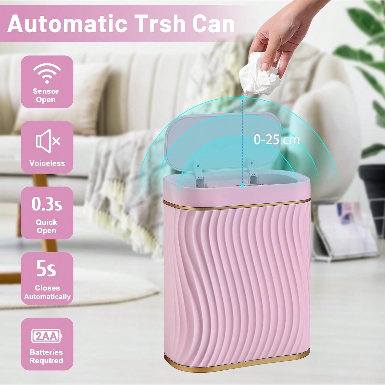Smart Motion Sensor Trash Can, - Commercial Kitchen Bin review and price