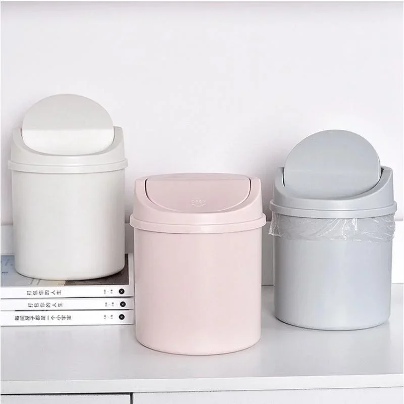 Mini Desktop Trash Can with Li - Commercial Kitchen Bin review and price