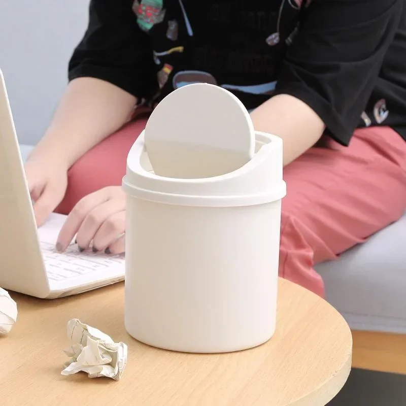 Mini Desktop Trash Can with Li - Commercial Kitchen Bin review and price