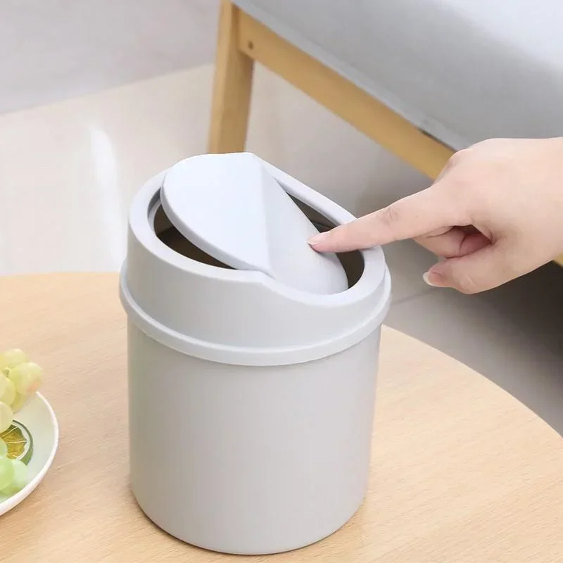 Mini Desktop Trash Can with Li - Commercial Kitchen Bin review and price