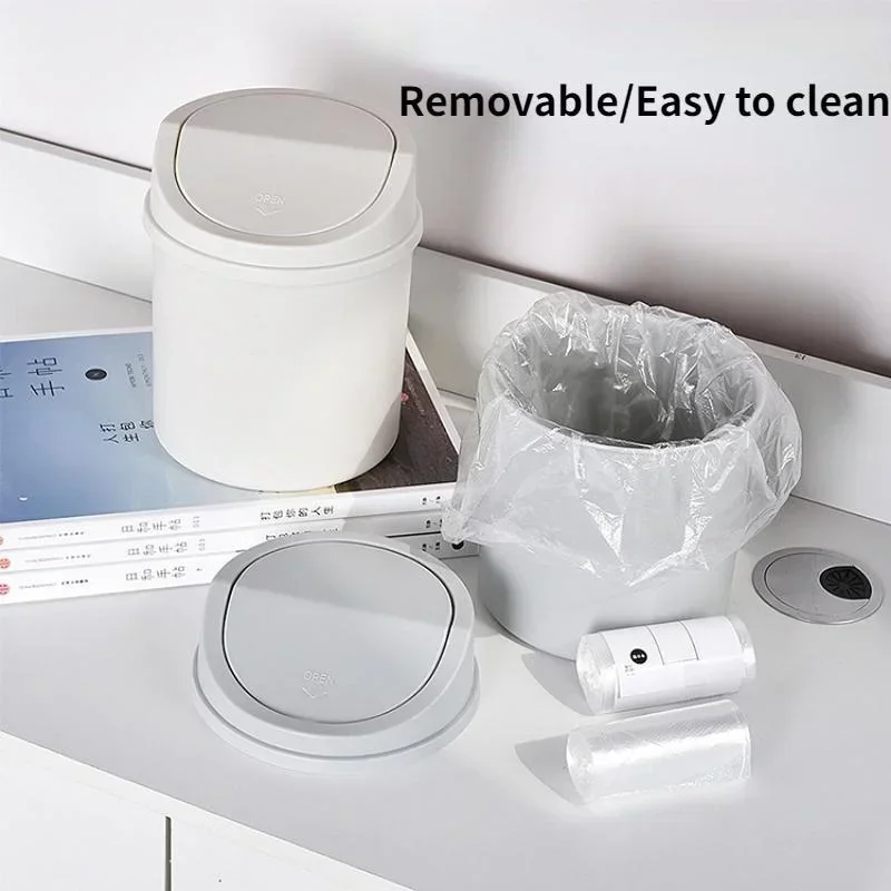 Mini Desktop Trash Can with Li - Commercial Kitchen Bin review and price