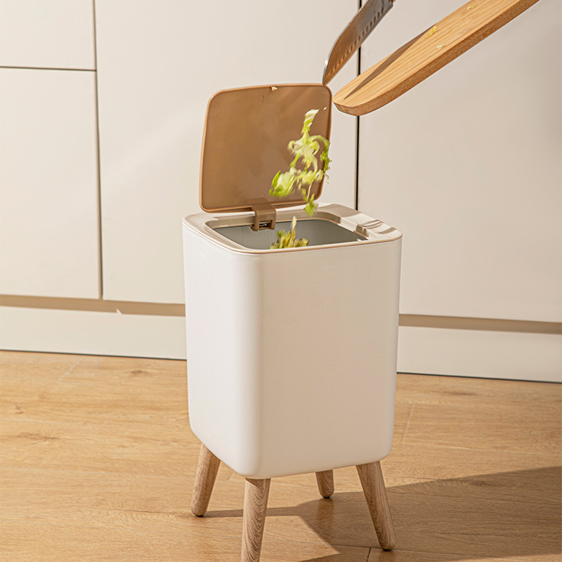 10L White Wooden Garbage Bin w - Commercial Kitchen Bin review and price